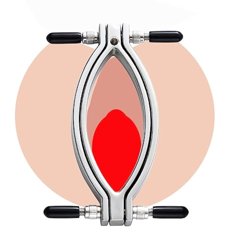Stainless Steel Sm Clip Adjustable Pussy Clamp With Metal Chain For Women, Adult Sex Bondage Torture Restraint Clamps Slave Game Sm Erotic Toy