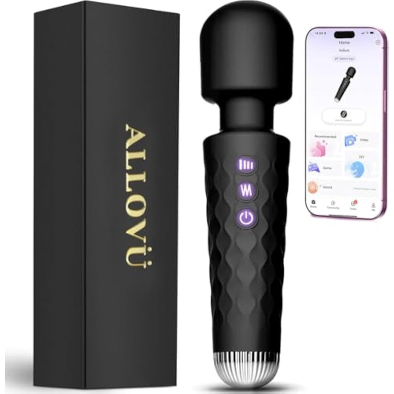 Silicone Clitoral Vibrator Wand for Women with 10 Vibration Modes and Rechargeable Design