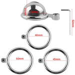 Men'S Chastity Device Penis Cage Chastity Lock Virginity Lock Short Male Chasity Device For Men Penis Silver Grey(40Mm)