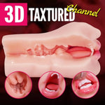 Male Masturbators For Oral Sex, Lifelike Face Design Pocket Pussy Masturbator Sex Toy With Vivid Tongue And Teeth, Realistic Blowjob Stroker For Men Masturbation
