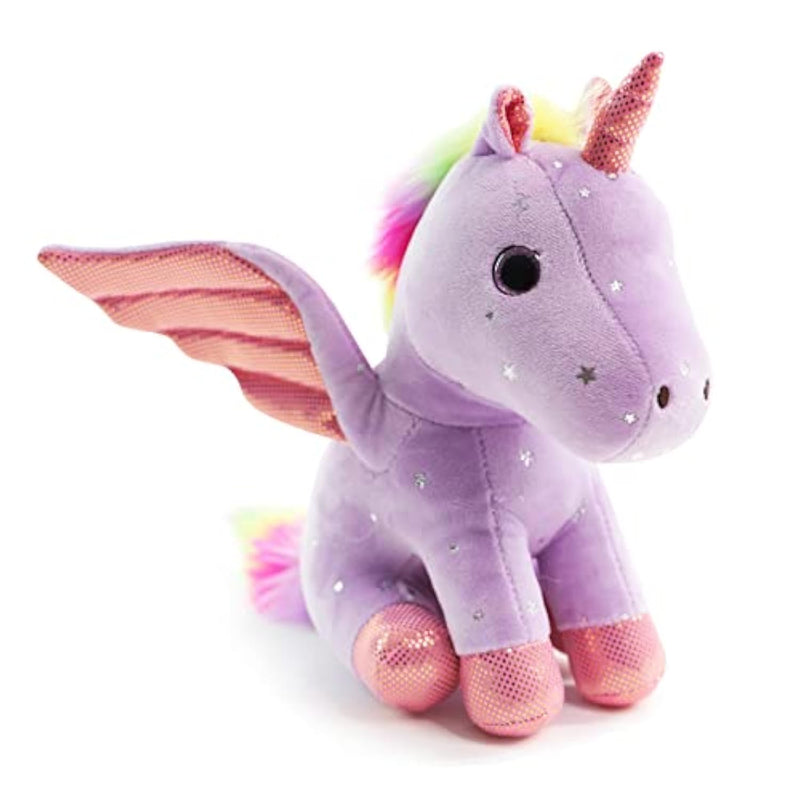 8 Inch Unicorn Stuffed Animals, Cute Unicorn Gift Toys For Girls,Unicorns Birthday Gifts Soft Plush Toys Set For Baby, Toddler, Girls, Kids,Decor (Purple)
