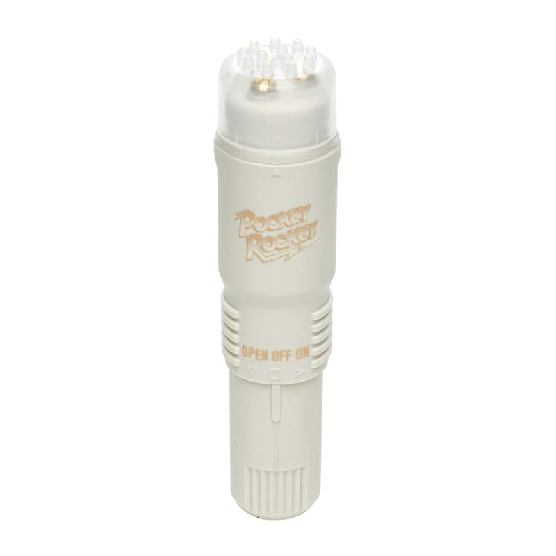 The Original Pocket Rocket - Powerful, Quiet, Compact, Reliable, Simple Yet Safisfying, Discreet Vibrator - Targeted Clitoral Massager - White - Made In Japan