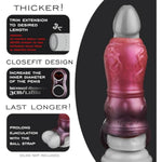 5.9Inch Fantasy Penis Sleeve Adult Sex Toy, Canine Style Small Knotted Sheath, Male Genital Extender With Stretchy C-Ring, Orgasm Enhancer