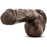 X5 Hard On - Soft Lifelike 8.5 Inch Long Realistic 2" Thick Dildo - Strap On Compatible Suction Cup For Hands Free Play - Body Safe Contains No Phthalates - Sex Toy For Couples - Brown