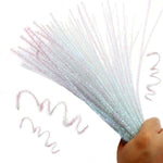 Glitter Dazzling Color Pipe Cleaners, 100 Pieces for Crafting and DIY Projects