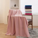 Soft Lightweight Fleece Throw Blankets Bulk 6 Pack for Kids and Pets