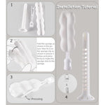 Sex Doll Cleaning Brush Care Kit Male Masturbation Cleaning Brush, Includes Brush Head And Perforated Ventilation Rod, Adult Multi-Purpose Pocket Pussy Vagina Rear Celebrity Sex Toy Cleaner