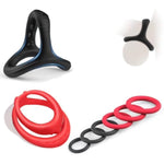 Silicone Penis Ring Set Sex Toys For Men, 8 Different Sizes,It Is A Male Sex Toy That Enhances Male Erection, Makes Erection Longer, Harder And Stronger And Increases Pleasure,Long Lasting Stronger.