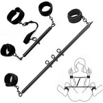 Spreader Bar Sex Toys Furniture Bdsm Bondage Collar Restraints With Handcuffs Ankle Cuffs For Couples Expandable 23-36Inch
