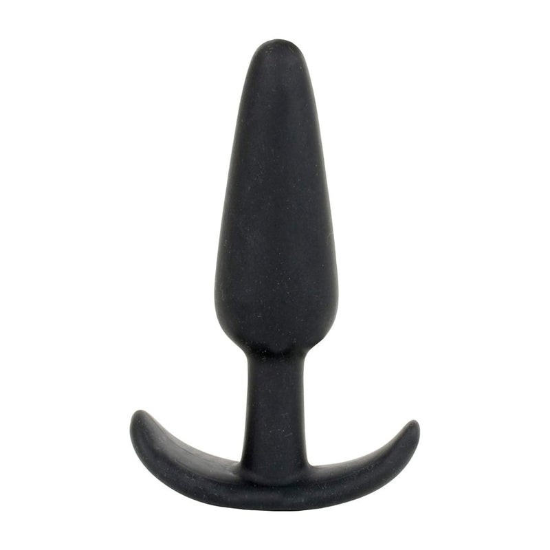 Mood - Naughty 1 - Silicone Anal Plug - Small - 3.3 In. Long And 0.8 In. Wide - Tapered Base For Comfort Between The Cheeks - Small - Black