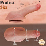 Realistic Huge Penis Feels Like Skin Big Curved Anal Dildo, Strong Suction Cup Dildo For Hands-Free Play, Real Thick Dildos, Adult Sensory Sex Toys For Couples