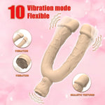 Dual Dildo Vibrator Sex Toys,G Spot Vibrators With 10 Vibration Modes,10.23''Double Sided Long Penis For Lesbian Women Play