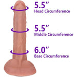The Doppelganger By - Realistic Dual Density Silicone Dildo, 8.0 Inch Insertable, 2.0 Inch Max Width (Medium Skin)