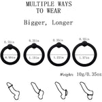 Penis Ring Adult Sex Toys Silicone Cock Ring For Men With 7 Different Sizes For Penis Clamp Delay Erection Enhancing,Long Lasting Stronger Adult Male Sex Toys,Black