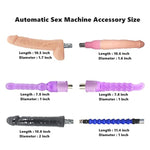 Realistic Automatic Dildo Machine with 3 XLR Connectors and 5 Attachments for Women's Pleasure