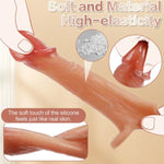 Penis Sleeve Male Sex Toys, Ultra-Soft Silicone 4.9'' Cock Sleeve, Mens Sex Toys Penis Cuff Thickened Testicle Ring Male Adult Toys, Penis Extender And Penis Enlarger For Men