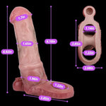 Silicone Cock Ring Penis Extension Sleeve And Penis Sleeve Silicone Realistic Cock Extender