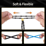 Penis Ring Adult Sex Toys - Silicone Adjustable Male Cock Ties & 6 Different Sizes Cock Ring Sets For Erection Enhancing, Long Lasting Stretchy Penis Clamp Cock And Ball Ring For Men, Black