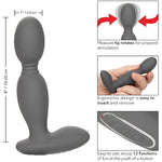 Eclipse Rotator Probe – Premium Rechargeable Silicone Anal Vibrator Adult Sex Toy – Black