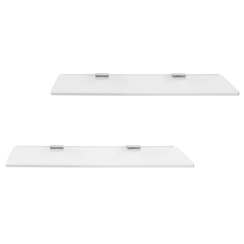 Small Clear Floating Shelves, 12'' X 5.9'' Shelves For Wall, Decorative Floati