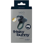 Frisky Bunny Vibrating Ring, Black