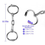 Bdsm Sex Hand Cuffs Metal Handcuff, 3 Adjustable Sizes, No Lock Design For Sm Sex Games Cosplay Bedroom Restraint Play For Couples Men Women