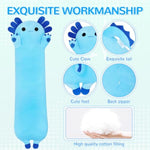 Plush Axolotl Toy Stuffed Animal Axolotl Toy Pillow Hugging Pillow Gift For Kids And Girls(Blue,50Cm/19.6In)