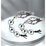 Weight Ball Nipple Clamp Adjustable Metal Nipple Clamps Non-Piercing Large Nipple Clips For Women Gravity Ball Nipple Clip Pendant Stainless Steel Nipple Clip