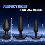 Anal Plug Sex Toys Vibrator- 3Pcs Silicone Anal Toys Butt Plug Training Kit With Remote Control 10 Frequency Vibration, Adult Sex Toys & Games, Suitable For Men And Women And Couples Fun