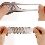 Silicone Penis Extender Sleeve Reusable Penis Rings Enlargement Enhancer Delay Cock Rings Sex Toys For Men (B)