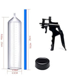 Penis Enlarger Device with Pressure Gauge and Visual Scale for Enhanced Erections