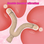 Dual Dildo Vibrator Sex Toys,G Spot Vibrators With 10 Vibration Modes,10.23''Double Sided Long Penis For Lesbian Women Play