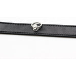 Leather Collar Choker Lockable Leather Collar Black For Men Women
