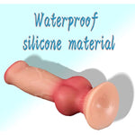 Realistic Dog Dildo for Beginners,Thick Fake Penis Multiple Options XL L M S XS Adult Sex Toy Soft Knot Wolf Dildos for Couples Men Women G-spot Anal Canine Lesbian dildoes (XS)