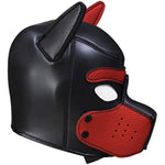 Neoprene Bondage Fetish Puppy Mask, Black Full Face Breathable Restraint Head Hood, Sex Toys, For Unisex Adults Couples, Bdsm/Lgbt Cosplay Halloween Masquerade Mask