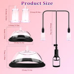 Pussy Pump Nipple Sucking Toys Adult Sex Toy, Sex Toys For Female Vacuum Vagina Pump Nipple Pussy Sucker With 4 Cups, Women Sex Toys Nipple Pussy Sucking Toys Include 2 Pussy & 2 Nipple Cups