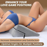 Sex Pillow Wedge Support Deeper Position Cushion For Couples Adult Toy Things, Sex Furniture For Bedroom, Foam Seat Sofa Chair Bed Intimate Sexual Wellness Games Men Women Lesbian Female
