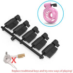 5 Pcs Chastity Cage Accessories Key Lock, Male Chastity Devices Disposable Plastic Permanent Invisible Lock Keys Set for Travel One-time Key Kit, for Nylon Penis Cage Bondage Gear & Accessorie