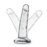 Blush Naturally Yours 5.5” Realistic Glitter Dildo, Sparkling Crystal-Like Cock - Suction Cup & Harness Compatible, Soft Tpe - Flexible Lifelike Penis For Hands-Free Solo Or Couples Play - (Clear)