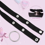 Adjustable Men's Chastity Belt with Anti-Fall Auxiliary Cage and Condom Lock