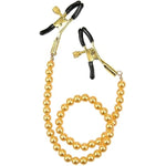 Nipple Clamps Non Piercing With Metal Chain Bdsm Fetish Adult Games Sex Slave Female Sex Toy Nipple For Womens Pleasure For Couples Cosplay (Rose Gold)