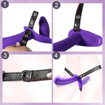 Double-Ended Silicone Dildo for Women - Hands-Free Masturbator with Adjustable Strap-On Harness