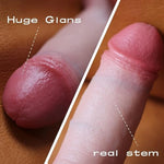 Realistic Huge Dildo Feels Like Skin Big Curved Anal Dildos, Strong Suction Cup For Hands-Free Play, 7.5" Real Thick Dildo, Adult Sensory Sex Toys For Couples(Little Brother)