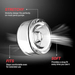 Penis Pump Sleeve Replacement 3 Pcs,Soft Elastic Penis Pump Accessories For Electric Pumps&Manual Pump,Dick Pump And Other Equipment,Penis Pump Sleeves Tight Seal For Bigger & Harder Results