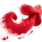 G Spot Vibrator - Thrusting Vibrator Rose Sex Toy With 10 Vibrating & Thrusting & Licking Tongue Toy For Women Sex Toys For Woman Adult Toys For Couples Thrusting Dildo For Female Adult Toy