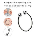 3 Pcs Stainless Steel Penis Ring For Men Size Adjustable Metal Cock Rings Sex Toy Cockring For Male Erection Increase Stimulation Locking Sperm Stay Harder Bigger Long-Lasting