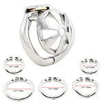 Male Super Short Chastity Cage Device Ergonomic Design Hinged Ring Cock Cage For Men Sm Penis Exercise Sex Toys T1236 36Mm