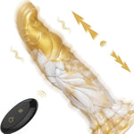 Fast Thrusting Dildo Vibrator Sex Toy - 9'' Long 2.1'' Wide Animal Dildo Vibe With Remote Control,G-Spot Clitoral Anal Stimulator Vibrating Prostate Massager,Female Vibrate Penis With 5*10 Game Modes