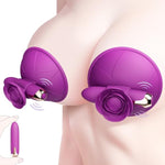 Nipple Toys Vibrating Bullet Vibrator Rose Nipple Sucker Adult Sex Toys For Women Pleasure, 10 Powerful Vibration Modes Silicone Detachable Nipple Stimulator Massager For Couple Bdsm Sex Play