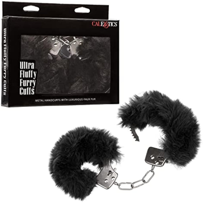 Ultra Fluffy Furry Cuffs - Black